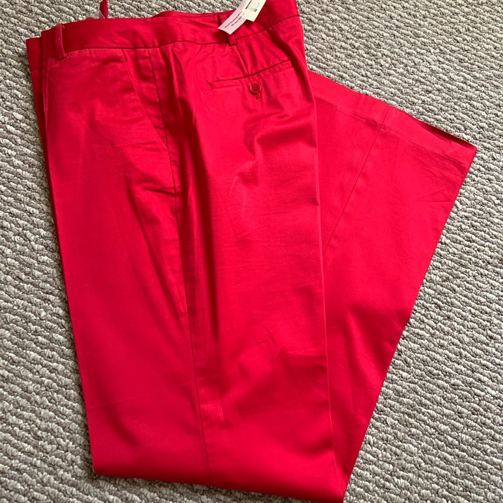 Bright Red Casual Slacks from Talbots